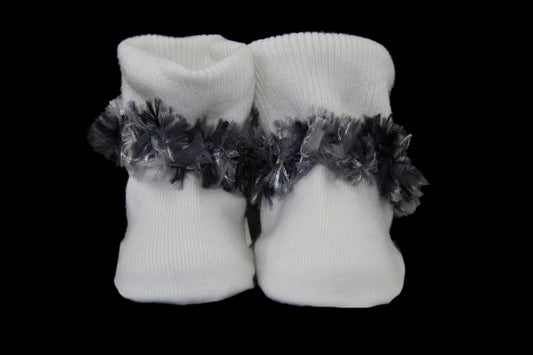 Black and Gray Fur Socks