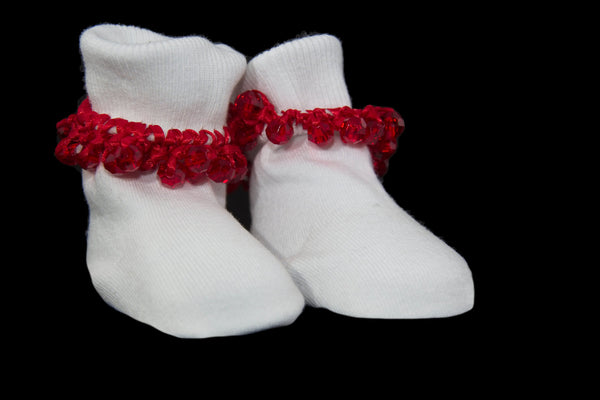 Red Crystals & Red Ribbon