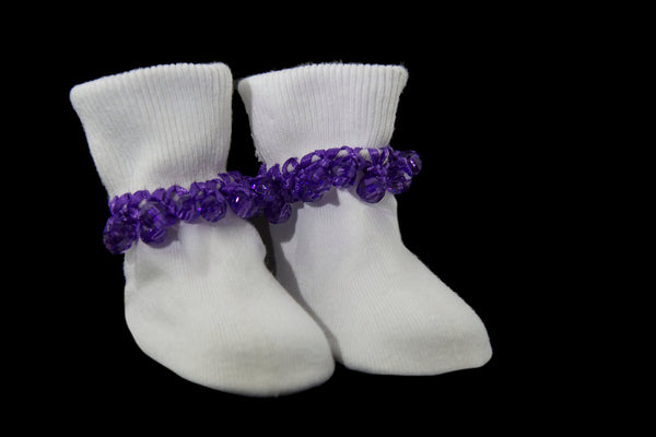 Purple Crystal Socks